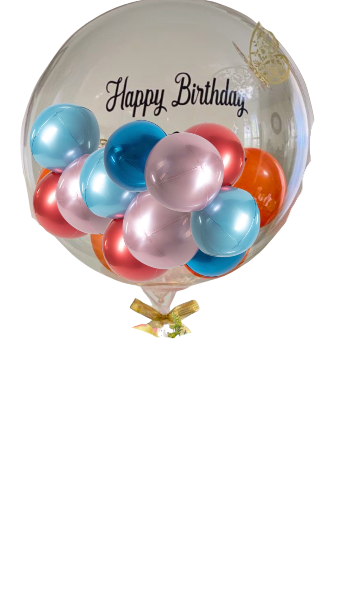 Clear Bobo Balloon with Mini balloons inside